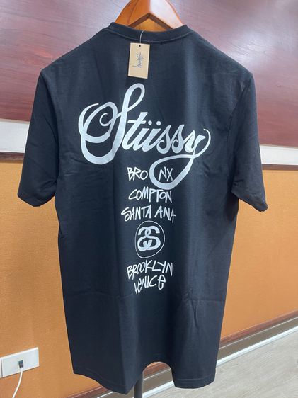 เสื้อ Stussy World Tour Tee สีดำ มือ 1 รูปที่ 2