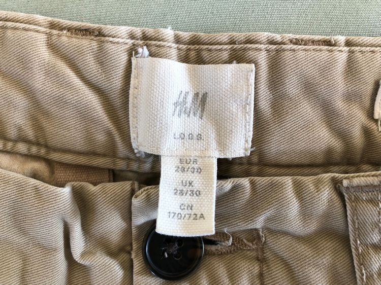 กางเกงขายาว ผ้าชิโน HandM chino pants รูปที่ 6