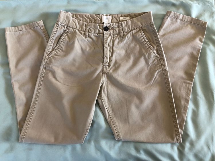 กางเกงขายาว ผ้าชิโน HandM chino pants รูปที่ 3