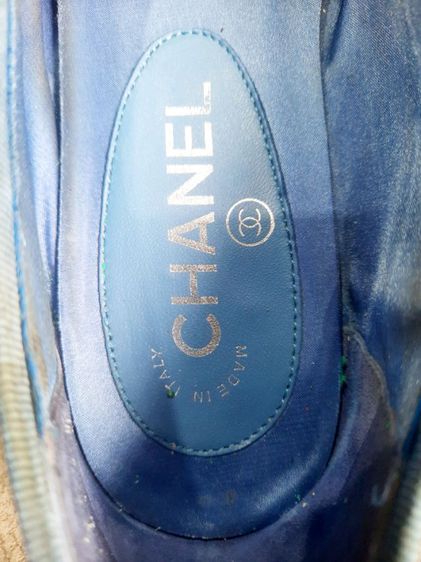 ขอขายรองเท้าท่านหญิงแบรนด์เนมแท้ของยี่ห้อ Chanel รุ่น ballet แบบ slip on made in Italy size 40 สีบลูยีนส์ สภาพยังสวยมาก สมบูรณ์ รูปที่ 4