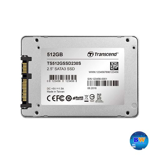 Transcend SSD230S 512GB SSD 2.5" SATA3, 3D NAND TLC TS512GSSD230S รูปที่ 4