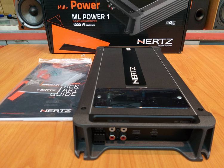 👍⚡เพาเวอร์แอมป์รถยนต์ HERTZ ML POWER1 CLASS D 1000W made in italy ตัวโชว์ รูปที่ 3