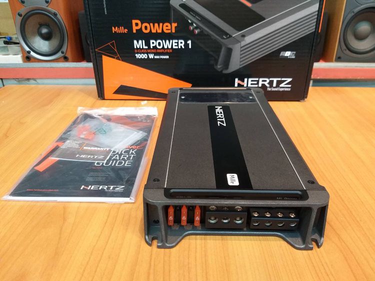👍⚡เพาเวอร์แอมป์รถยนต์ HERTZ ML POWER1 CLASS D 1000W made in italy ตัวโชว์ รูปที่ 2