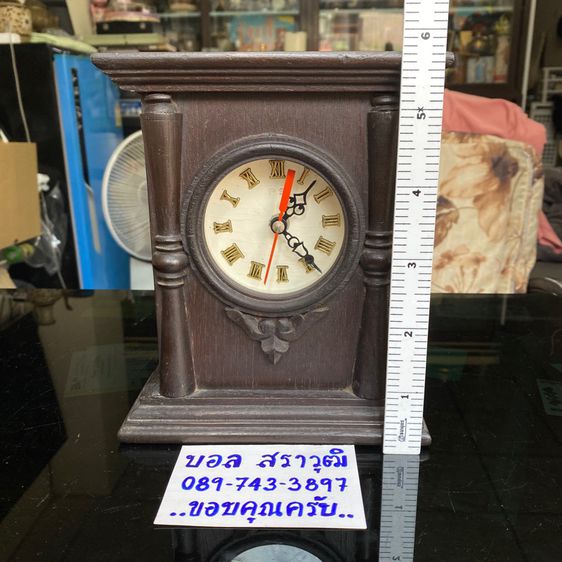 ขายนาฬิกาเก่า ไม้สัก ตัวเครื่องปั๊ม MADE IN JAPAN ครับ รูปที่ 9