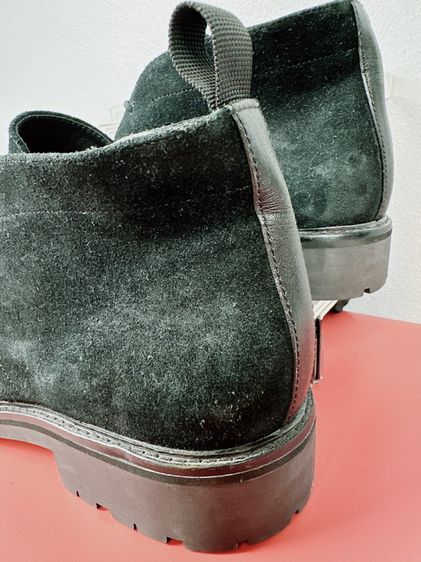 รองเท้าบู๊ทหนังกลับ Calvin Klein Sz.10us44eu28cm รุ่นUltan Calf Suede Chukka Boots สีดำ  รูปที่ 10