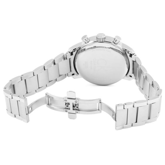 ck Calvin Klein Men's K2G2714N Blue Dial Steel Chronograph Watch รูปที่ 15