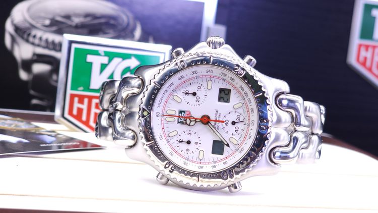 Tag heuer ก้างปลา Sel หน้าขาว โมเดล Senna Ayrton รูปที่ 2