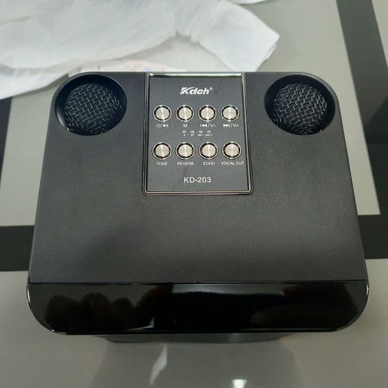 ลำโพงบลูทูธพร้อมไมโครโฟนคาราโอเกะ karaoke ไร้สาย(ของใหม่) microphone bluetooth speaker รูปที่ 3