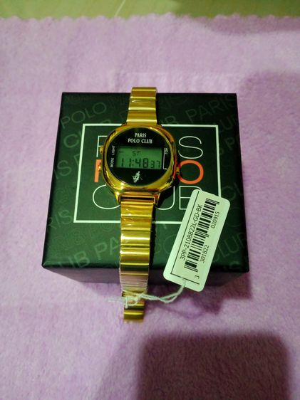 นาฬิกา สีทอง POLo CLUB 3PP-2108822L-GD-BK รูปที่ 4