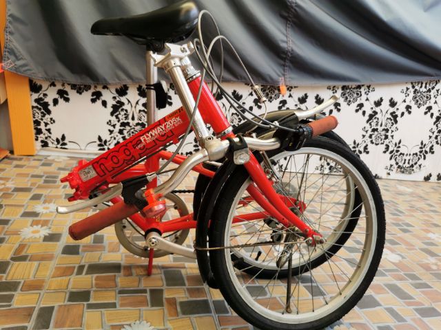 จักรยานพับได้ญี่ปุ่นสีแดง24นิ้วรับน้ำหนักไม่เกิน100กิโล รูปที่ 5