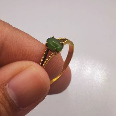 แหวนหัวสีเขียวทองเก่าไซส์51 รูปที่ 4