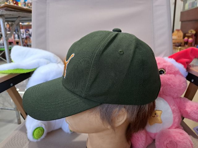 หมวกแก๊ป งานแฟชั่น กันแดด กันลมได้ดี สีเขียวขี้ม้า ด้านหลังปรับสายได้ รูปที่ 3