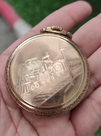 นาฬิกาพกโบราณ HASTE Pocket watch 14k Solid Gold  2เข็มครึ่ง  รูปที่ 7