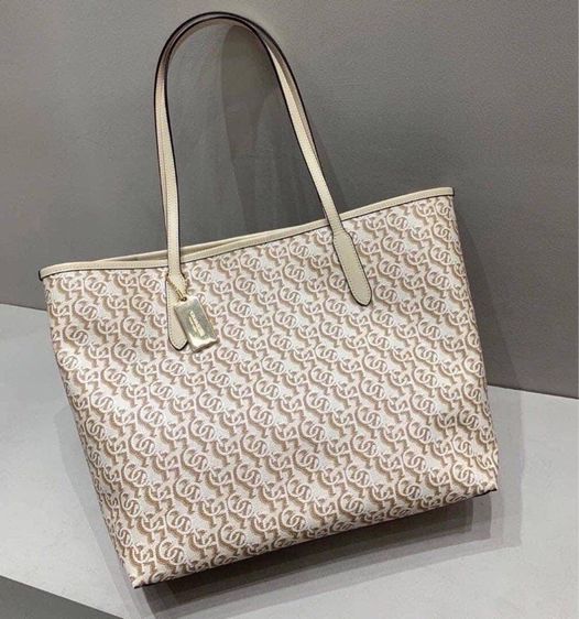 Coach Mini City Tote In Signature Canvas With Star And Snowflake Print Style รูปที่ 11
