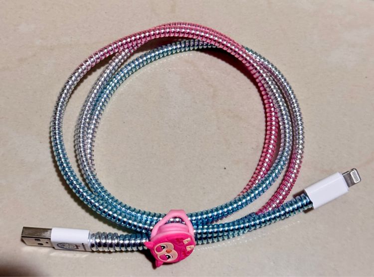 เกลียวพันสายชาร์จ สีใหม่ งาน3สีใน1เส้น สามารถใช้ไดิทั้งไอโฟนและแอนดรอย รูปที่ 7