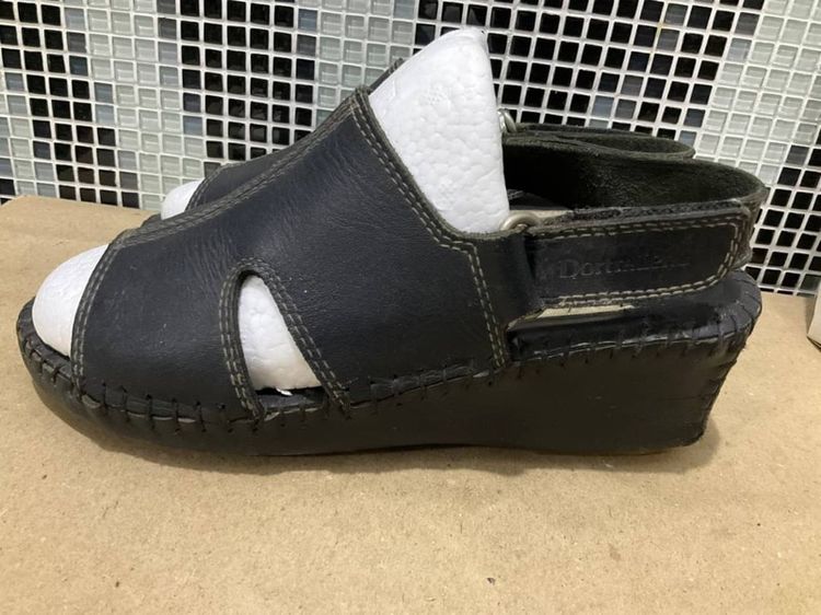 Dortmuend รองเท้าหนังแท้ สีดำ รองเท้าสุขภาพ สำหรับผู้ที่ยืน-เดินนาน เบอร์ 35 คู่ละ 1,000 บาท รูปที่ 2