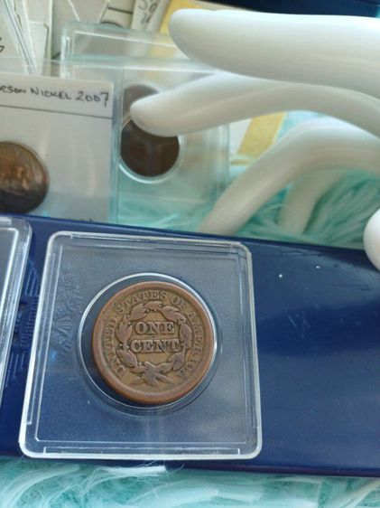 USA 1851 One Cent Coin
 รูปที่ 4
