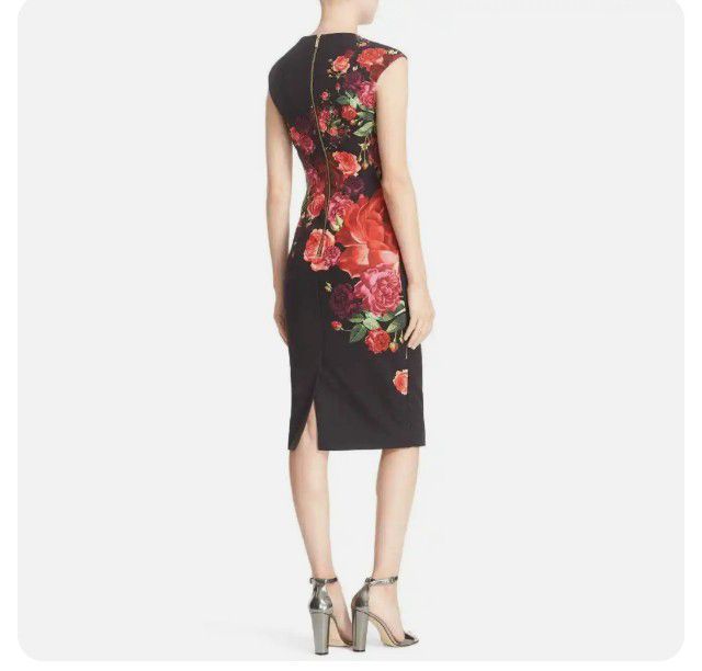 Ted Baker Mirrie Juxtapose Rose Knot Dress Size 1 รูปที่ 2