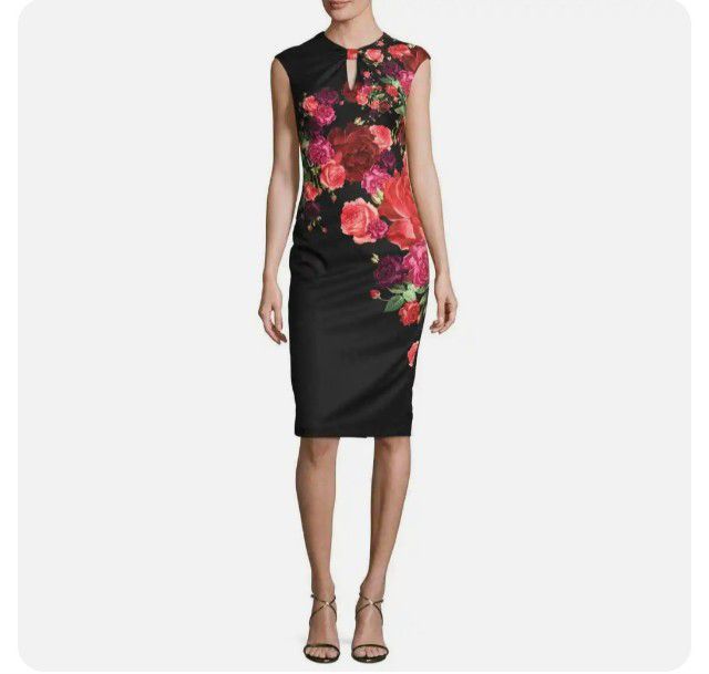 Ted Baker Mirrie Juxtapose Rose Knot Dress Size 1 รูปที่ 3