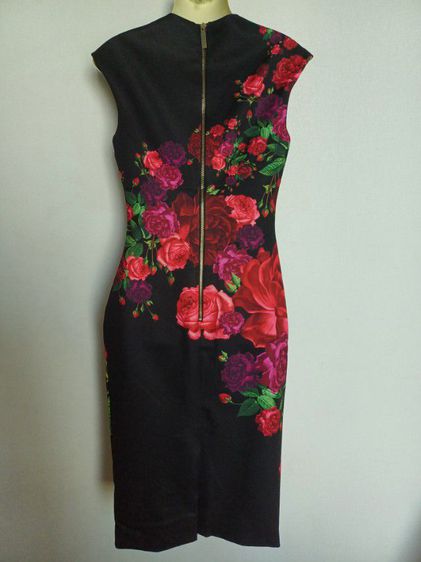 Ted Baker Mirrie Juxtapose Rose Knot Dress Size 1 รูปที่ 5