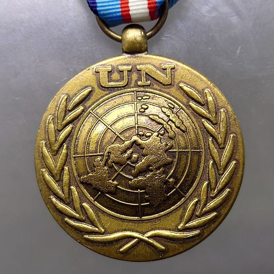 เหรียญรักษาสันติภาพของสหประชาชาติ ในกัมพูชา (UNTAC) หรือ เหรียญเชิดชูเกียรติองค์การสหประชาชาติ UN Medal รูปที่ 3