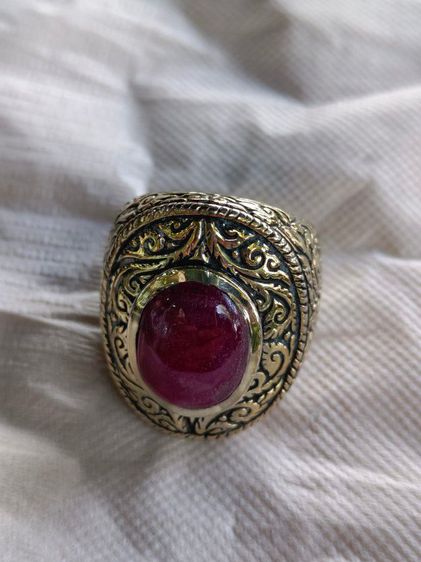 แหวนเงินลายไทยทับทิม รูปที่ 15