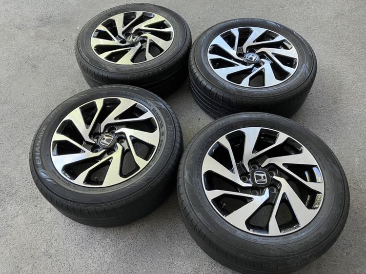 ล้อ Honda CIVIC FC FK 16” รุ่น Top 5รู 114 ไม่คด ไม่ดุ้ง ไม่เคยซ่อม DUNLOP 2018 ยาง 215 55 16 รูปที่ 4