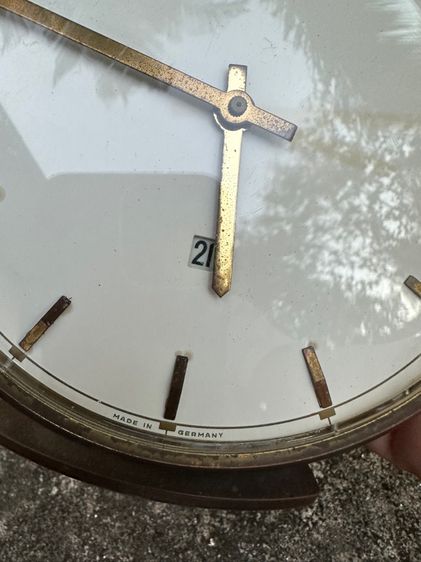 KIENZLE Vintage German Brass Table Clock, รูปที่ 4