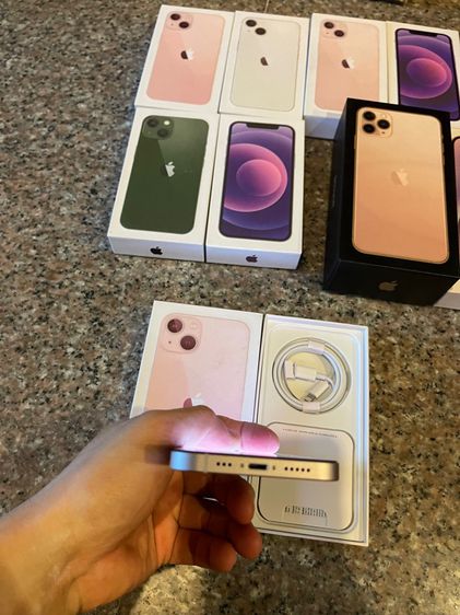 ขายไอโฟน13สีใหม่สีPink128กิ๊กมีกล่องอีมี่ตรงไร้รอยตกแบต100ใช้งานดีถูกๆมากๆ รูปที่ 4