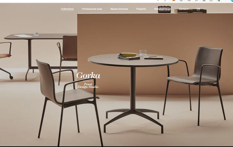 Akaba by Jorge Pensi Gorka chair ทำในspain  เก้าอี้กินข้าว หนังแท้ ของแท้ รูปที่ 2