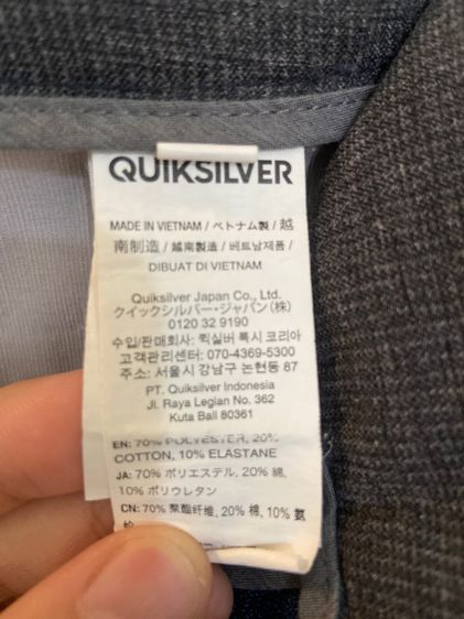 กางเกงขาสั้น Quiksliver Size 30” สีเทา รูปที่ 5