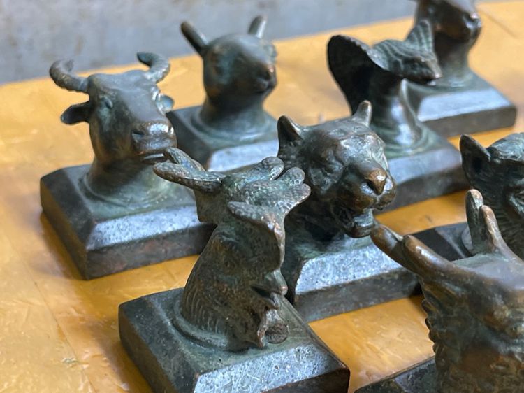 ตราประทับ ทองเหลืองออกสัมฤทธิ์ 12ราศรี สะสม รูปที่ 7