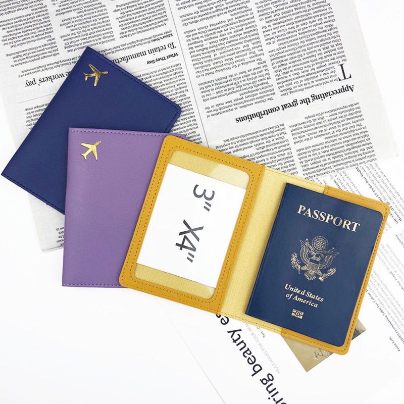 ✅ ขายดี ซองใส่หนังสือเดินทาง Passport หนัง PU คุณภาพดี พร้อมช่องใส่ด้านใน รูปที่ 3