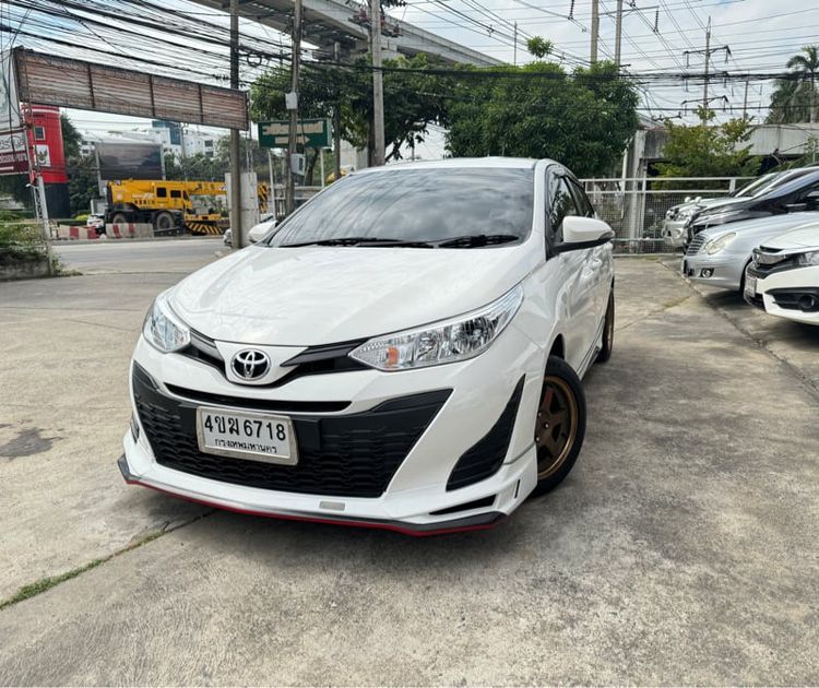 Toyota Yaris 2019 1.2 Entry Sedan เบนซิน ไม่ติดแก๊ส เกียร์อัตโนมัติ ขาว