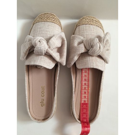 GLU COAT รองเท้าหน้าโบว์เปิดส้น รูปที่ 3