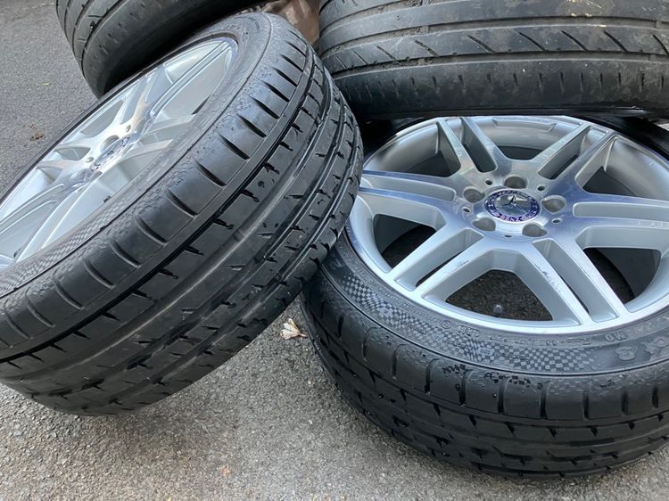 🛞 ล้อ 17" AMG แท้ มือสอง 5 รู 112 หน้าเล็ก-หลังใหญ่ รูปที่ 14