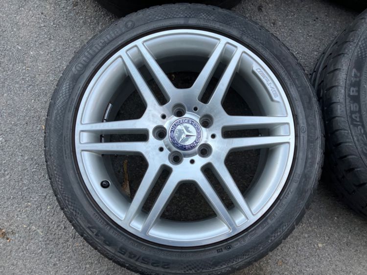 🛞 ล้อ 17" AMG แท้ มือสอง 5 รู 112 หน้าเล็ก-หลังใหญ่ รูปที่ 4