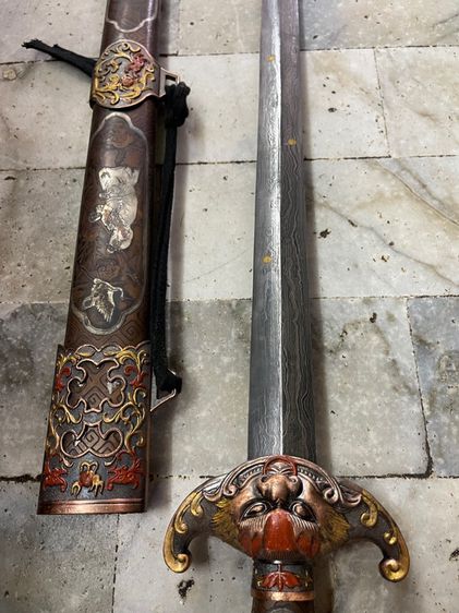 ดาบตรง ลวดลายกระไหล่เงินB7 รูปที่ 17