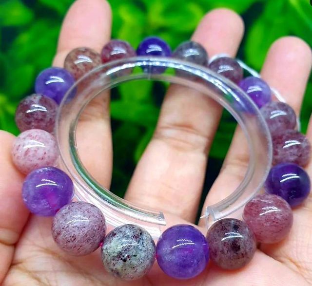 กำไลหินซุปเปอร์เซเว่นต์ ขนาดยาว17.5เซ็นต์ ขนาดเม็ด10.3มิล รูปที่ 12