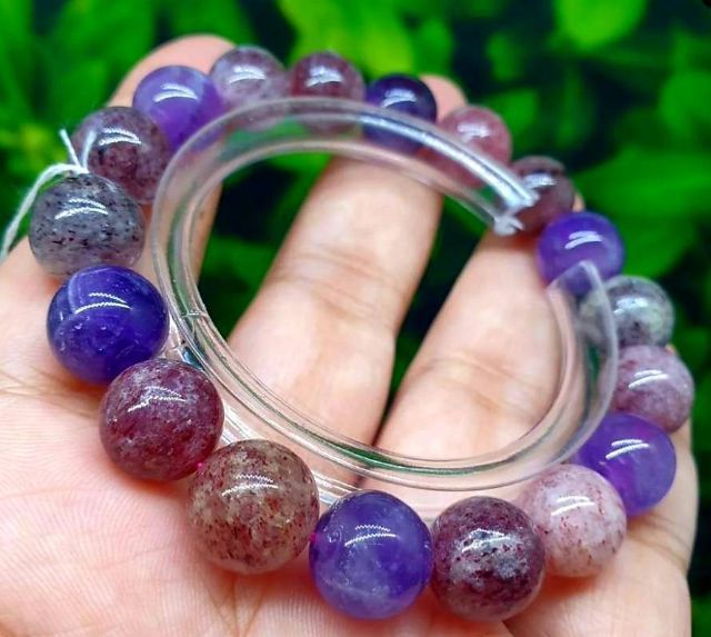 กำไลหินซุปเปอร์เซเว่นต์ ขนาดยาว17.5เซ็นต์ ขนาดเม็ด10.3มิล รูปที่ 13