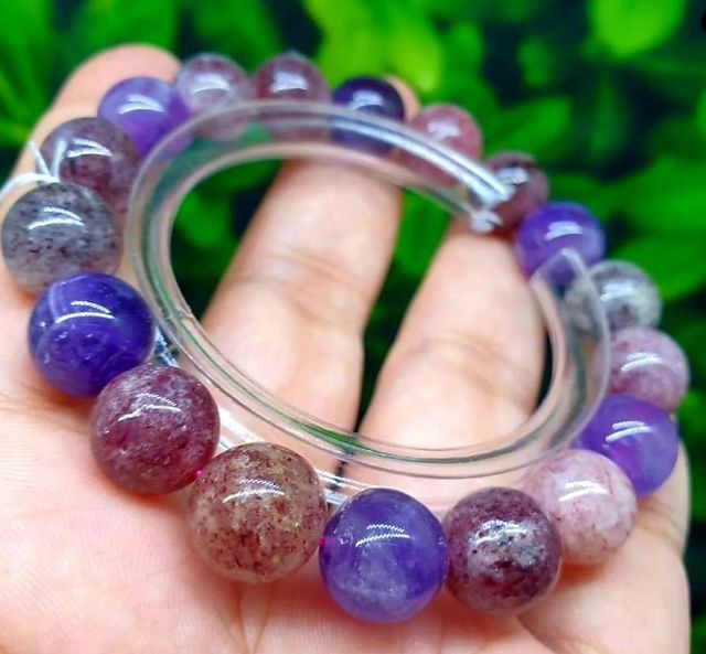 กำไลหินซุปเปอร์เซเว่นต์ ขนาดยาว17.5เซ็นต์ ขนาดเม็ด10.3มิล รูปที่ 14