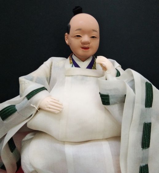 4408-ของสะสมตุ๊กตาญี่ปุ่นในเทศกาลฮินะมัตสุริ เป็นตุ๊กตาซามูไรชุดขาวนั่ง ขนาดความกว้าง 6 นิ้วสูงรวม 5 นิ้ว รูปที่ 15