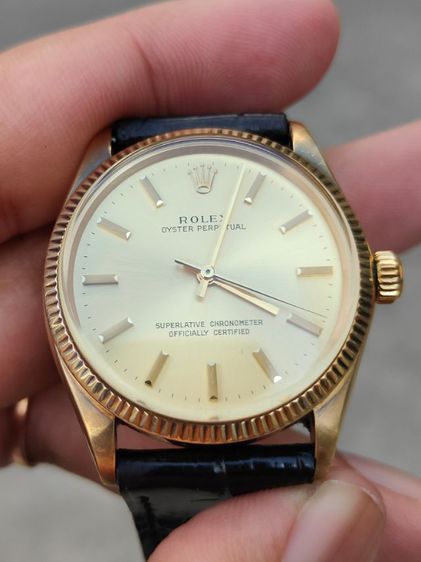 Vintage ROLEX Oyster Perpetual Ref.1005 14k Solid Gold  รูปที่ 7
