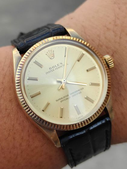Vintage ROLEX Oyster Perpetual Ref.1005 14k Solid Gold  รูปที่ 11