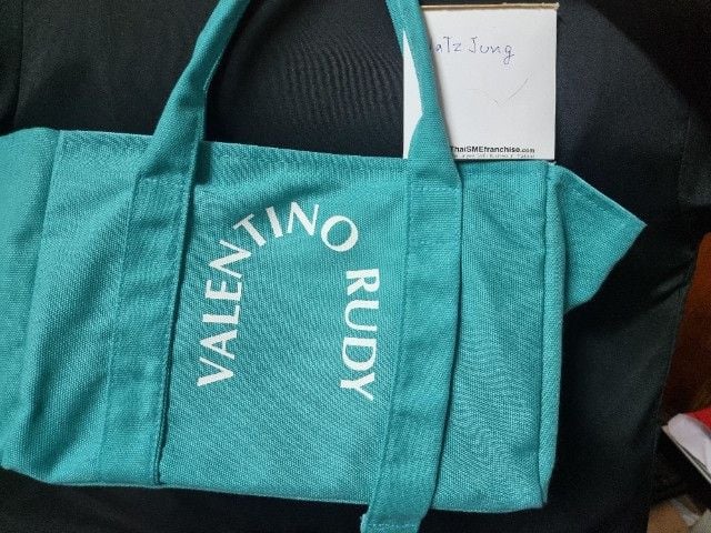 กระเป๋า Valentino Rudy Aqua Tote Bag รูปที่ 2