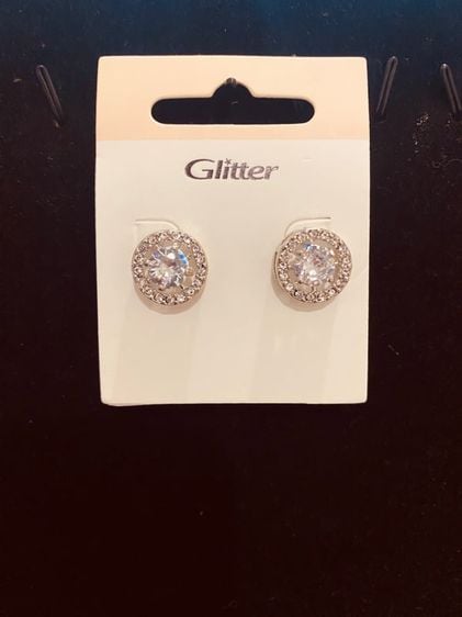 Glitter ต่างหูเพชรเสมือน สินค้านำเข้า