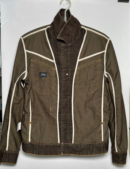 เสื้อแจ๊คเก็ต G▪️STAR RAW ของแท้ ผ้ายีนส์ลูกฟูก รูปที่ 10