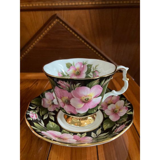 (เริ่มต้น 990)ROYAL ALBERT PROVINCIAL FLOWERS ALBERTA ROSE ชุดถ้วยชากาแฟ สุดคลาสสิค ของสวย ของแท้จากอังกฤษ  รูปที่ 6