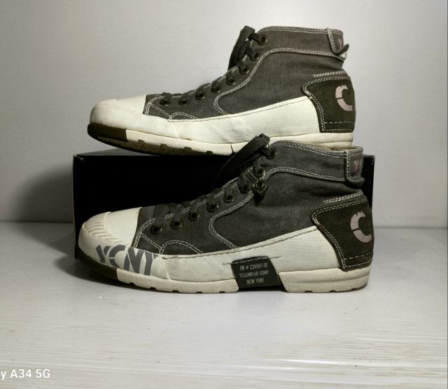 YELLOWCAB NEW YORK, YCNY, Men's 43EU(28.0cm) Original ของแท้ มือ 2 สภาพใกล้เคียงของใหม่, รองเท้า YCNY ผ้าใบ พื้นเต็ม ไม่มีตำหนิใดๆ สวยมาก รูปที่ 2