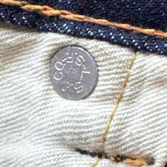 True Vintage Levi's 501 ริมแดง Big E V Stitch เอว Single A Type W29 L29 Made in U.S.A. กระดุมเม็ดบนตอกเบอร์ 8 รูปที่ 17